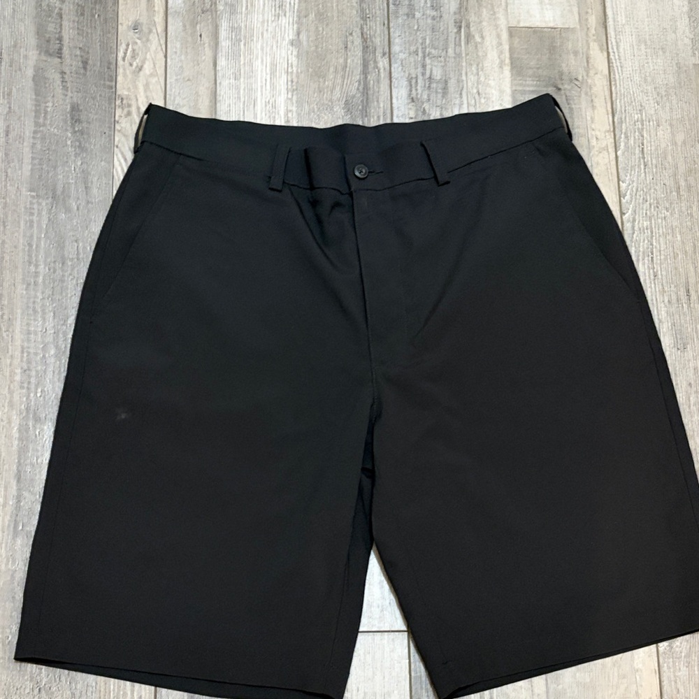 PGA Tour Men's Black Flat Front Shorts